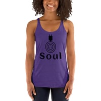 Image 5 of Women's Soul Racerback Tank - available in black, purple, red, turquoise & white