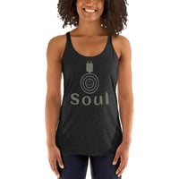 Image 3 of Women's Soul Racerback Tank - available in black, purple, red, turquoise & white