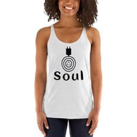 Image 2 of Women's Soul Racerback Tank - available in black, purple, red, turquoise & white