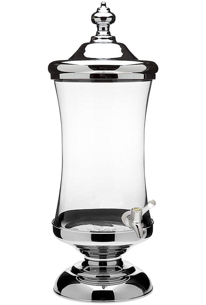 Royal Crystal Chrome and Glass Beverage Dispenser