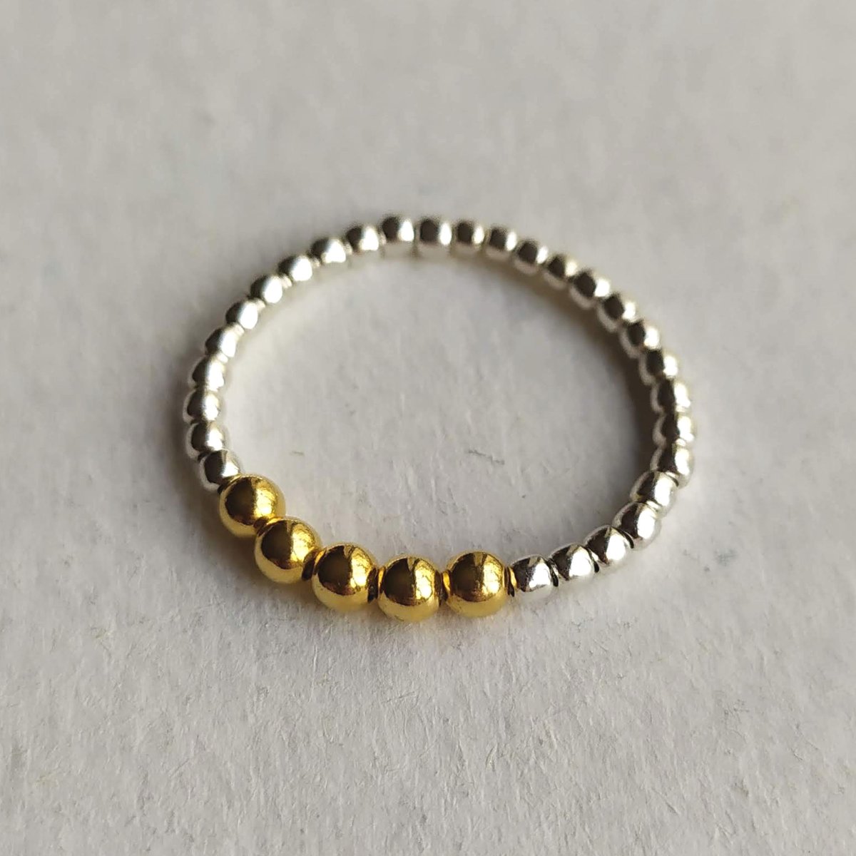 Image of Bague Plaqué Or et Argent "Lux II"