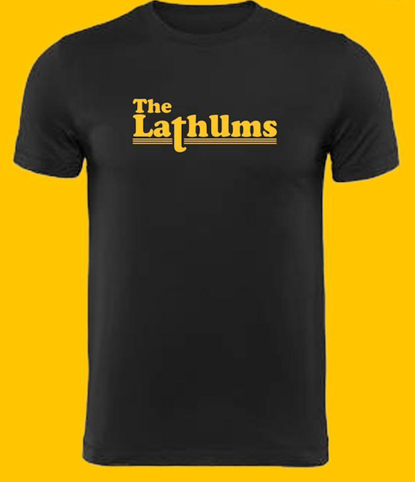 Image of The Lathums T-shirt (Black)