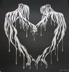 SHANE TURNER "MAKING LOVE" LTD SILVER GLITTER SCREENPRINT ED 10, 2018, 60CM X 60CM
