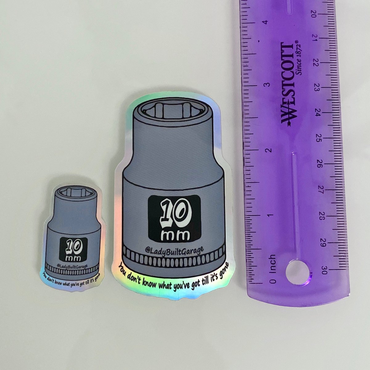 10mm Socket Sticker - Holographic (Multiple Sizes) | Alter Ego ...