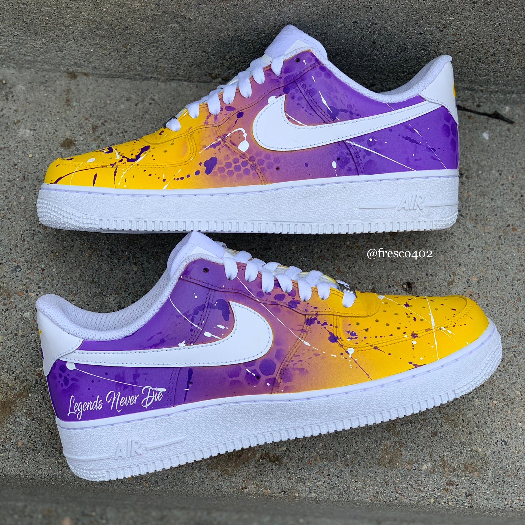 Custom AF1 Lakers