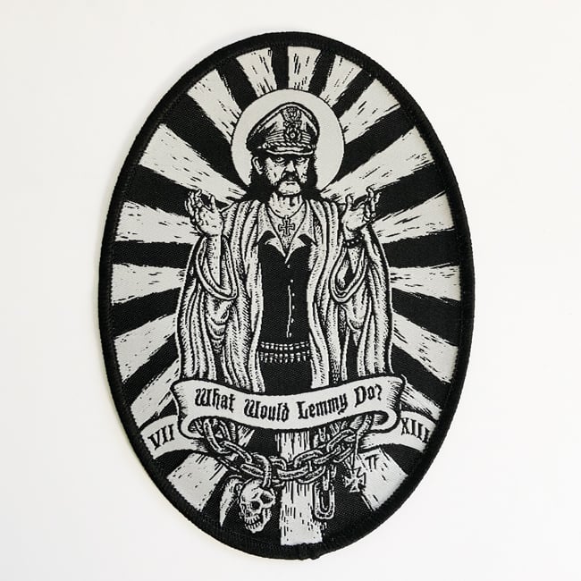 Image of What would Lemmy do woven patch