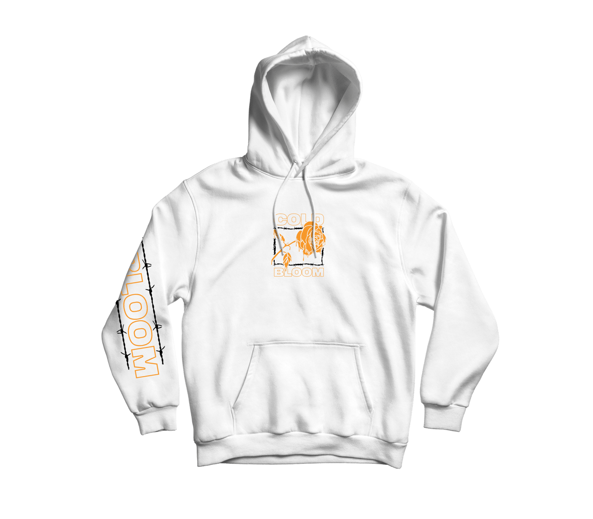 Download "Frost Thorn" Hoodie | Orange & White | Cold Bloom
