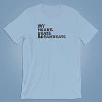 Image 3 of MY HEART BEATS BREAKBEATS t-shirt