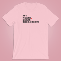 Image 4 of MY HEART BEATS BREAKBEATS t-shirt