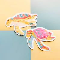 Image 1 of Pastel Sea Turtles Stickers