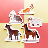 Image 1 of Barn Animals Sticker Set