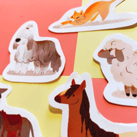 Image 3 of Barn Animals Sticker Set