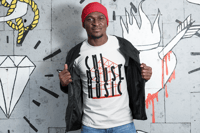 Image 1 of  Men's CHI House Music Tee - available in black, white, or heather grey