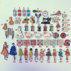 Image of French Decorative Novelty Buttons