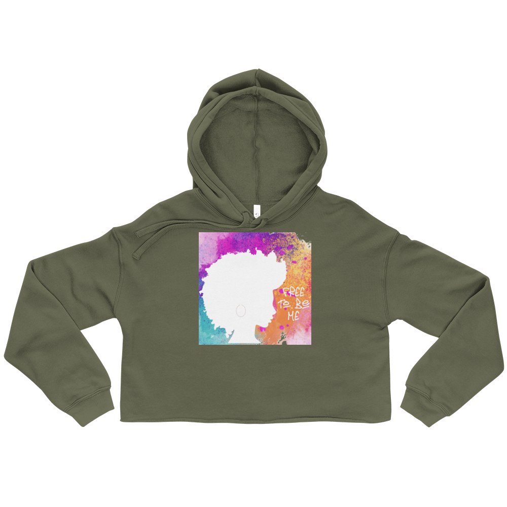 Download Free to be Me Cropped Hoodie | Think Deep