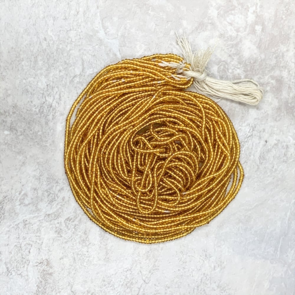 Image of Bronze Mini Tie Waistbead 