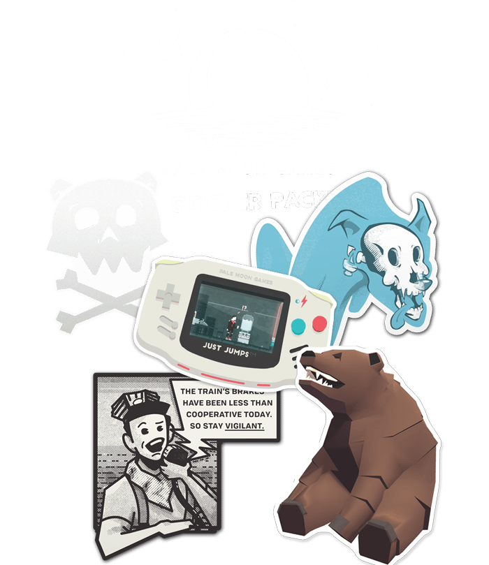 Image of Pale Moon Games Sticker Pack