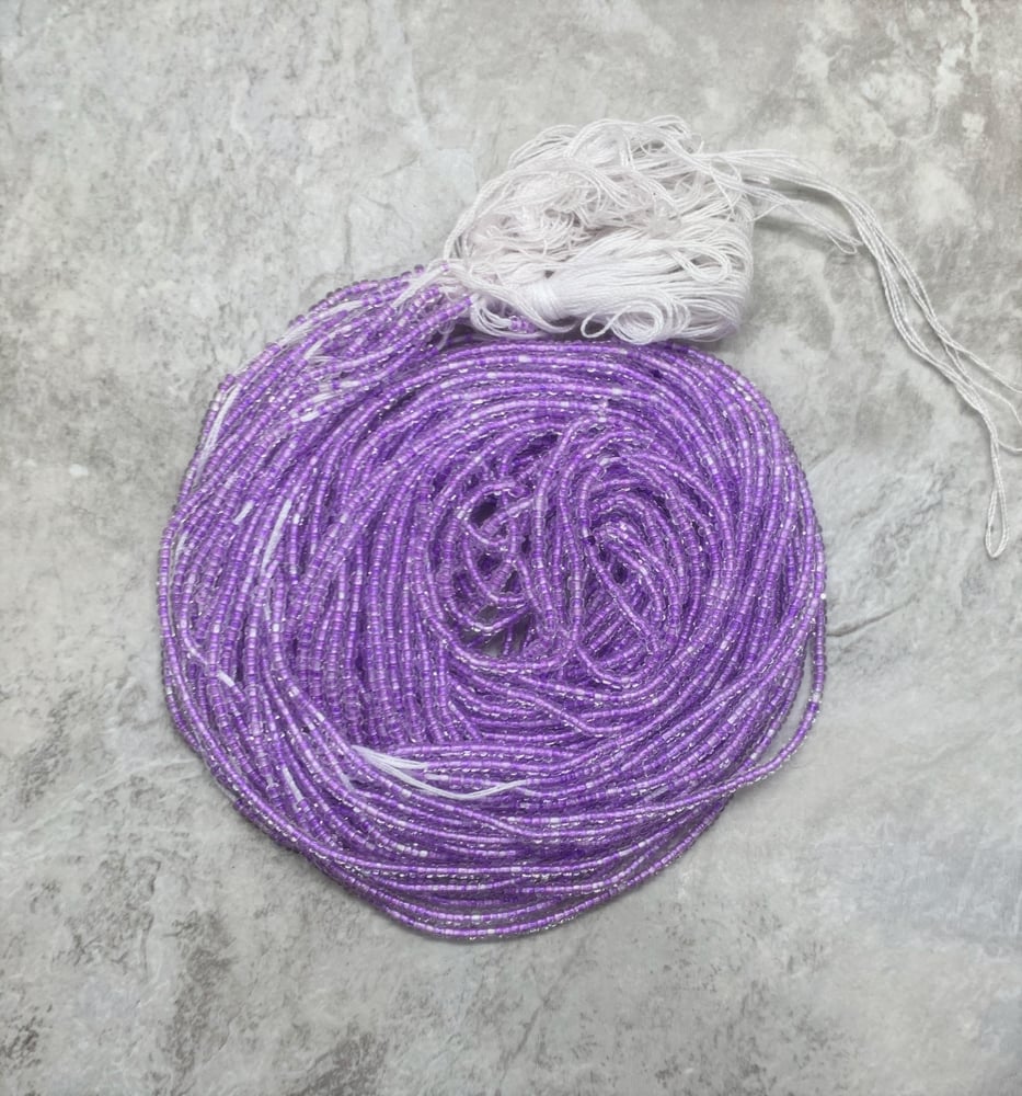 Image of Lilac Mini Tie Waistbead 