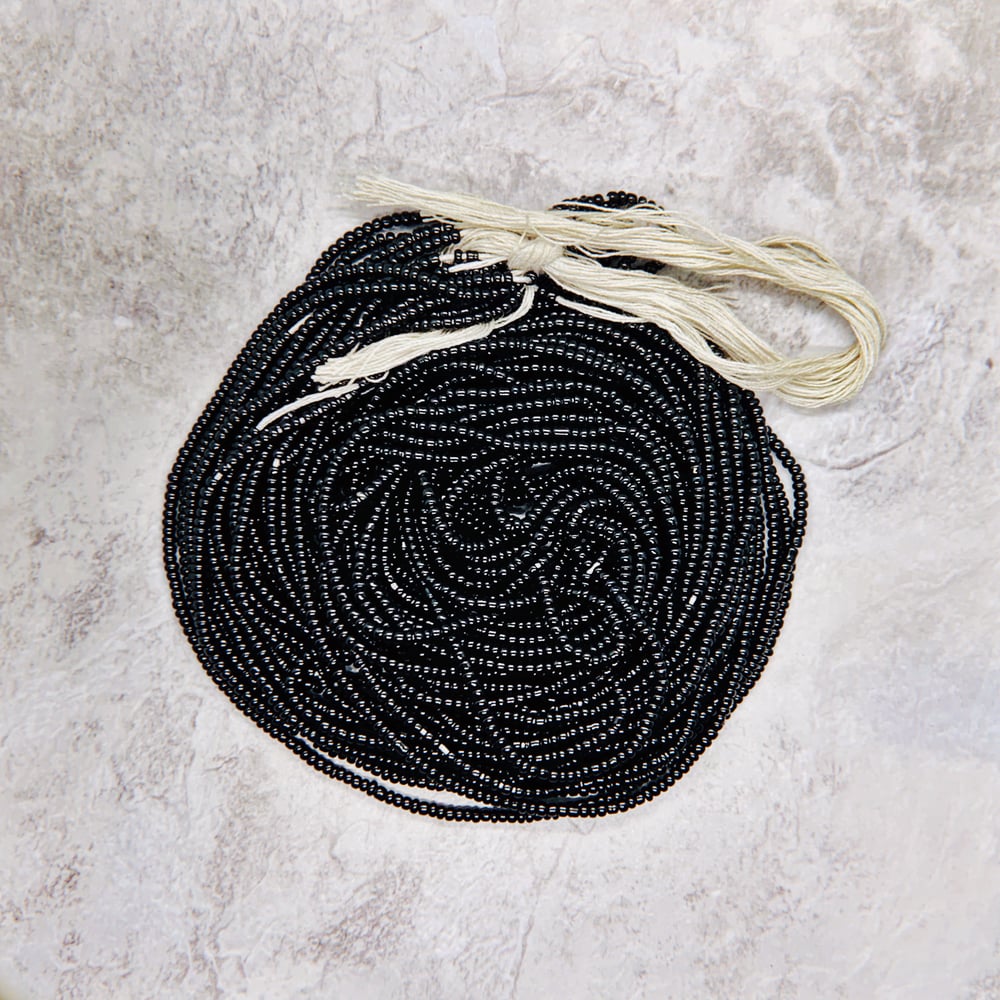 Image of Black Mini Tie Waistbead (Restocks in June)