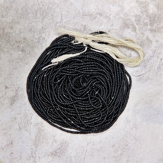 Image of Black Mini Tie Waistbead (Restocks in June)