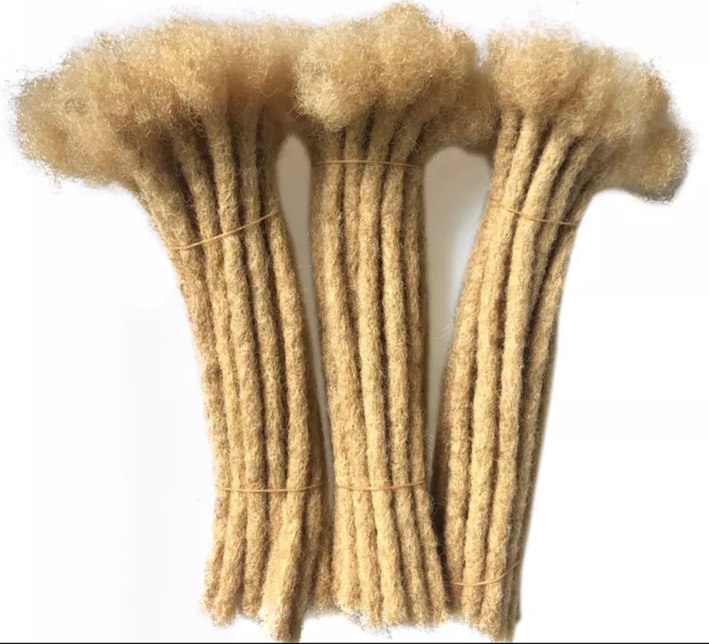 Image of #613 Color Light Blonde 100% Human Hair Dreadlocks Extensions