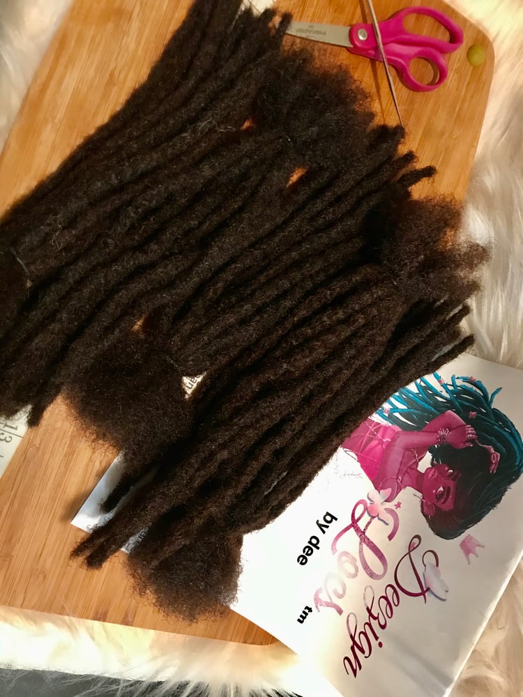 Image of #2 Color Dark Brown 100% Human Hair Dreadlocks Extensions