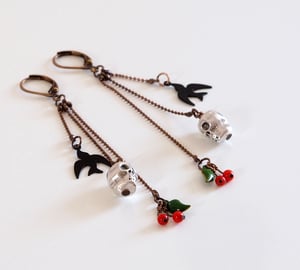 Image of Les Cerises - Boucles Rockabilly Métal - Fantaisie