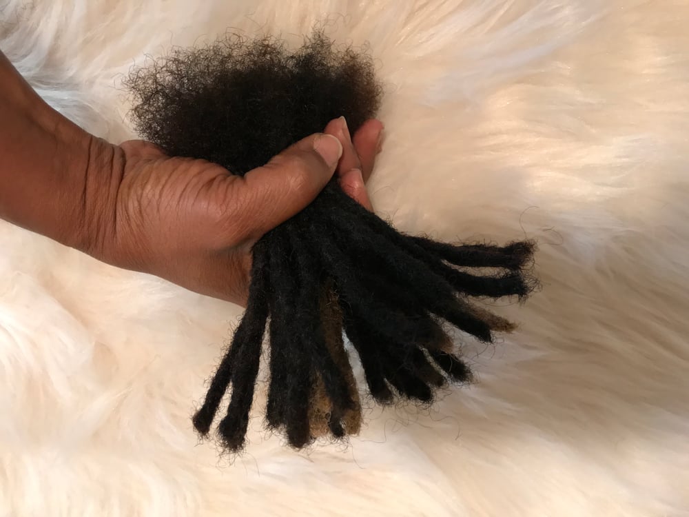 Image of #1B Color Soft Black 100% Human Hair Dreadlocks Extensions 