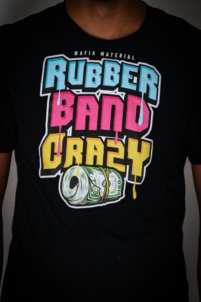 Rubber deals band shirt