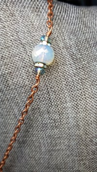 Image 5 of Electroformed Feather with Amethyst and Crystal Embellishments 