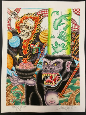 Image of ACID TEST “stoned ape theory” Blotter Paper