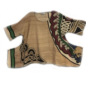 Image of Lisa Top - Celtic hand block printed and handwoven fabric - One-of-a-kind!