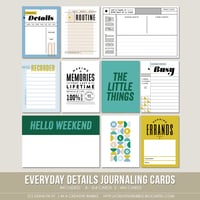 Image 1 of Everyday Details Journaling Cards (Digital)