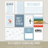 Image 1 of Hello Winter Journaling Cards (Digital)