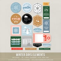 Image 1 of Winter Days Elements (Digital)