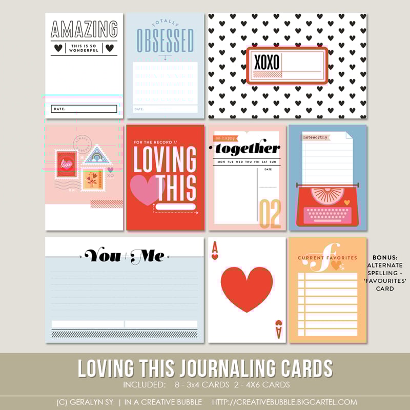 Image of Loving This Journaling Cards (Digital)