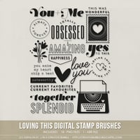 Loving This Stamp Brushes (Digital)