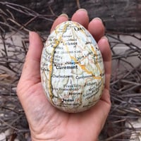 Image 2 of Map Covered Eggs - pastel collections and individual eggs