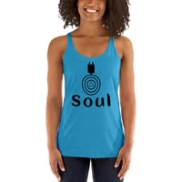 Image 4 of Women's Soul Racerback Tank - available in black, purple, red, turquoise & white