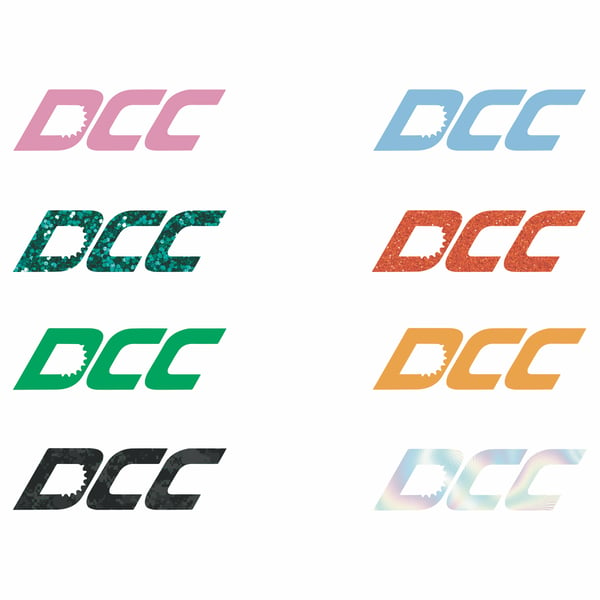 Image of The DCC Logo Sticker Pack (NON-REFLECTIVE)