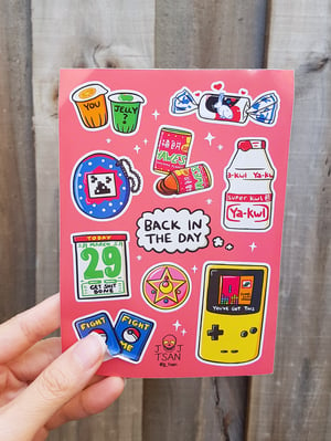 Image of Back in the Day A6 Sticker Sheet