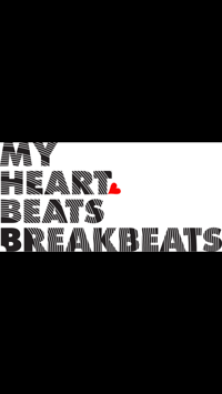 Image 5 of MY HEART BEATS BREAKBEATS t-shirt