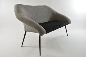 Image of Banquette coquille gris noir