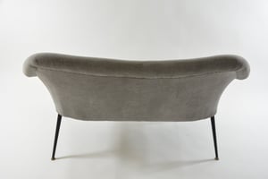 Image of Banquette coquille gris noir