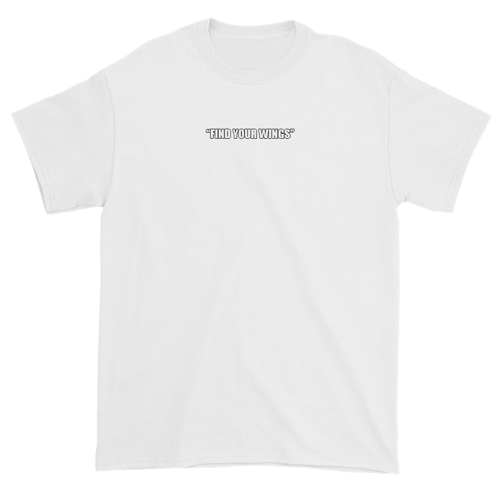 Image of WHITE SLOGAN OUTLINE TEE