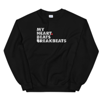 Image 1 of MY HEART BEATS BREAKBEATS sweatshirt