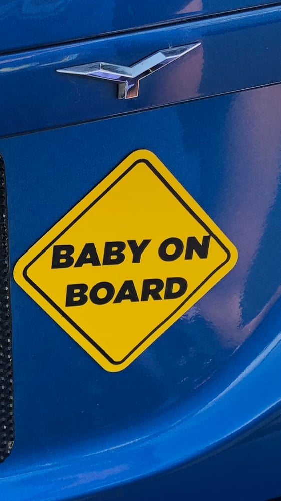 Image of Baby on board magnet