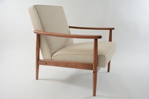 Image of Fauteuil beige chiné