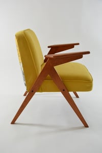 Image 2 of Fauteuil BUNNY jaune et oiseaux