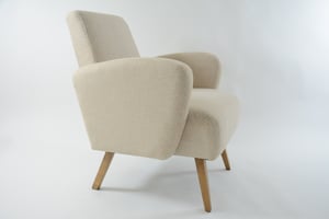 Image of Fauteuil ondulaire beige